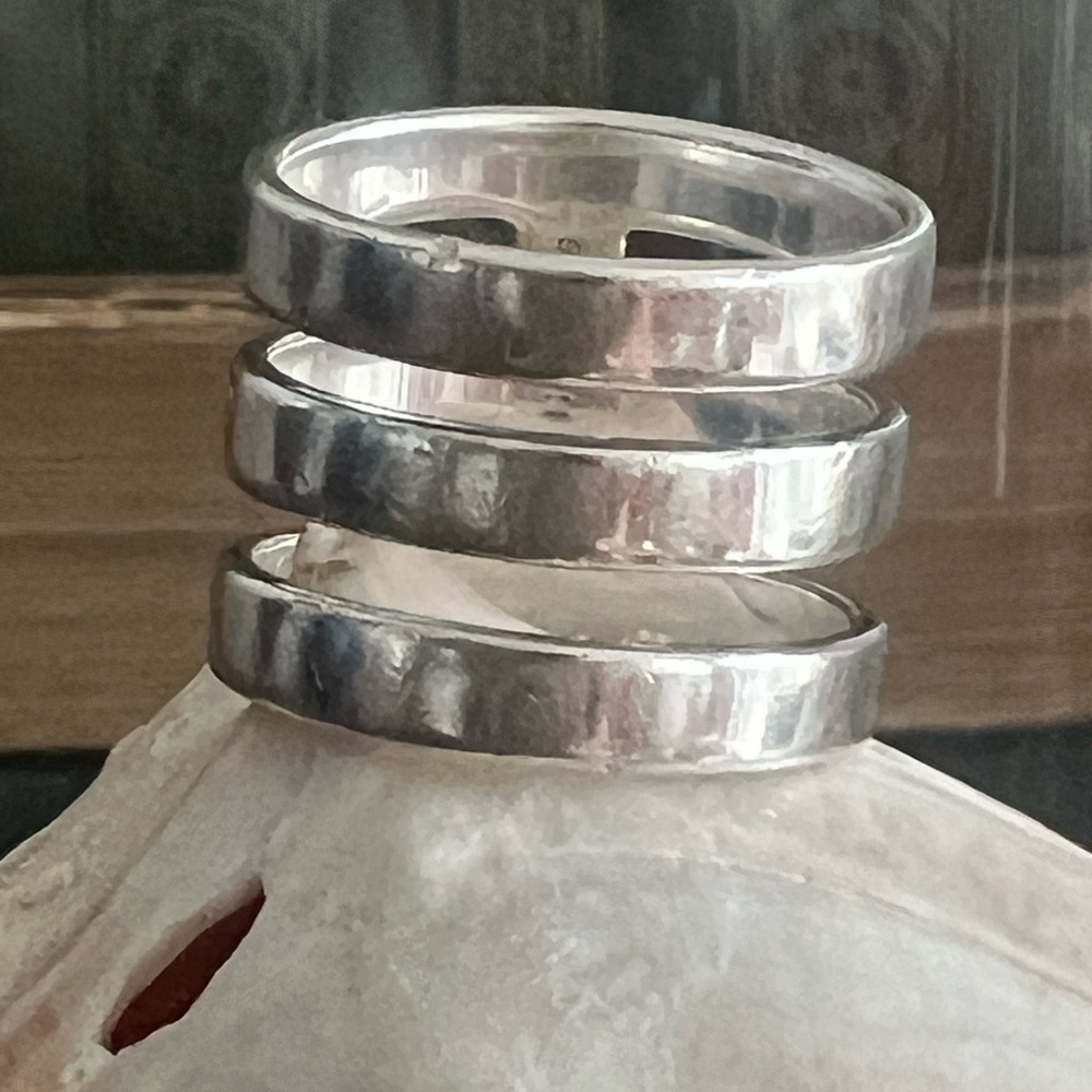 Silpada Sterling Silver Stack Style Ring, Size 8 - image 4